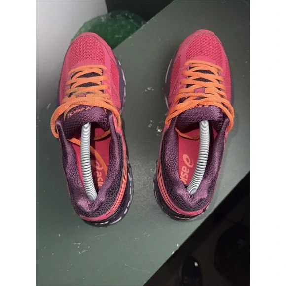 Asics Women's GT-2000 4 Pink/ Orange T661N Size 9 - Picture 8 of 12
